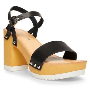 NIB Sz 10 Madden Girl Camry Black Heeled Sandals